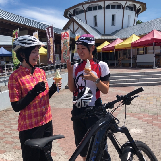 道の駅よこはまでソフトクリーム
